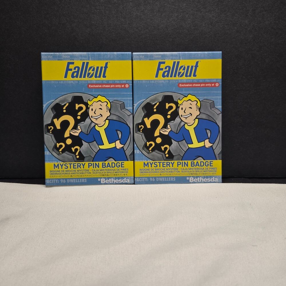 Fallout Mystery Pin Badge Volume 2 Official Bethesda Fanattik -Set of 2
